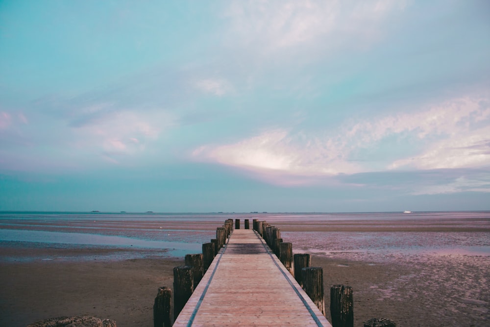 brown boardwalk