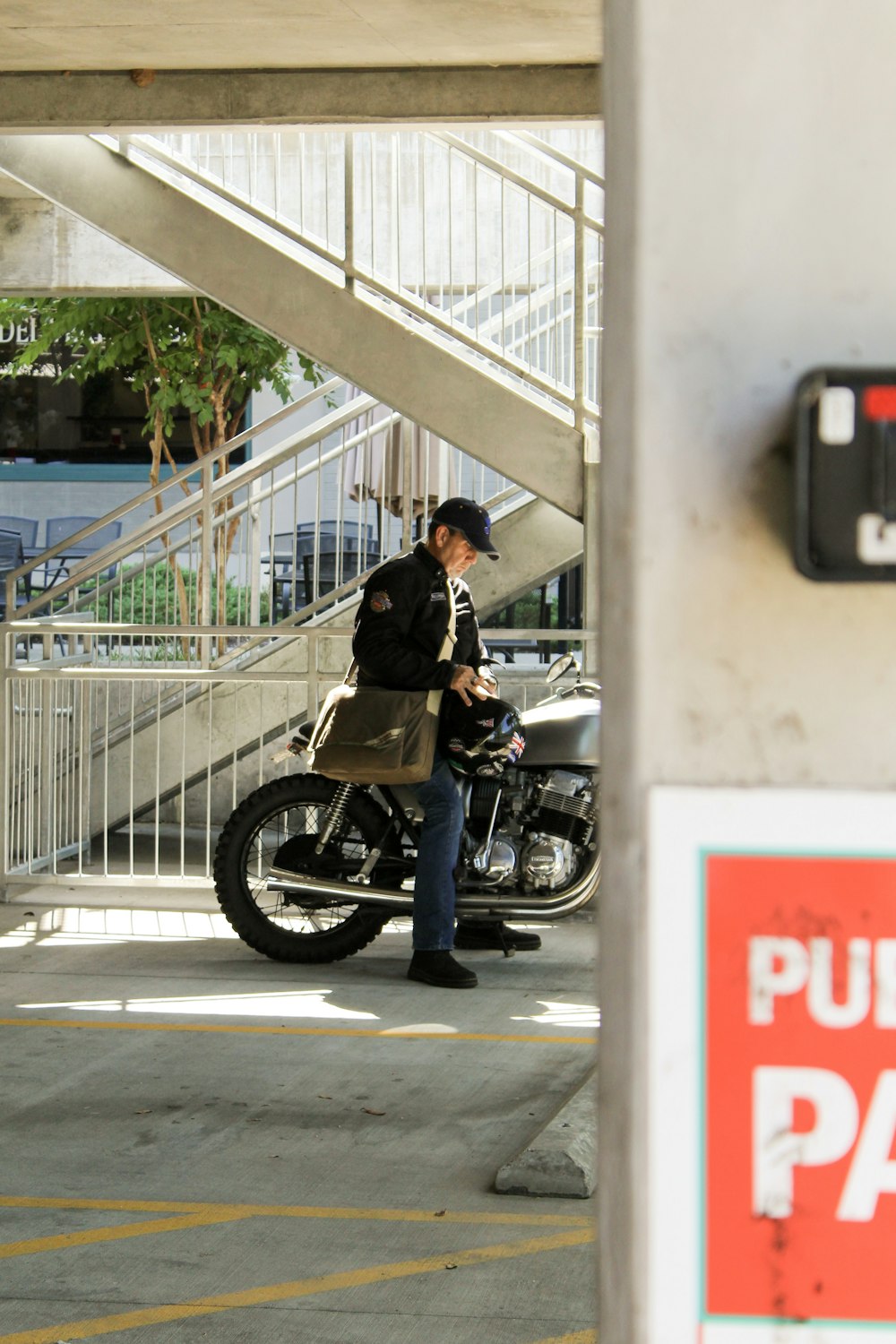 man riding on motorcycle