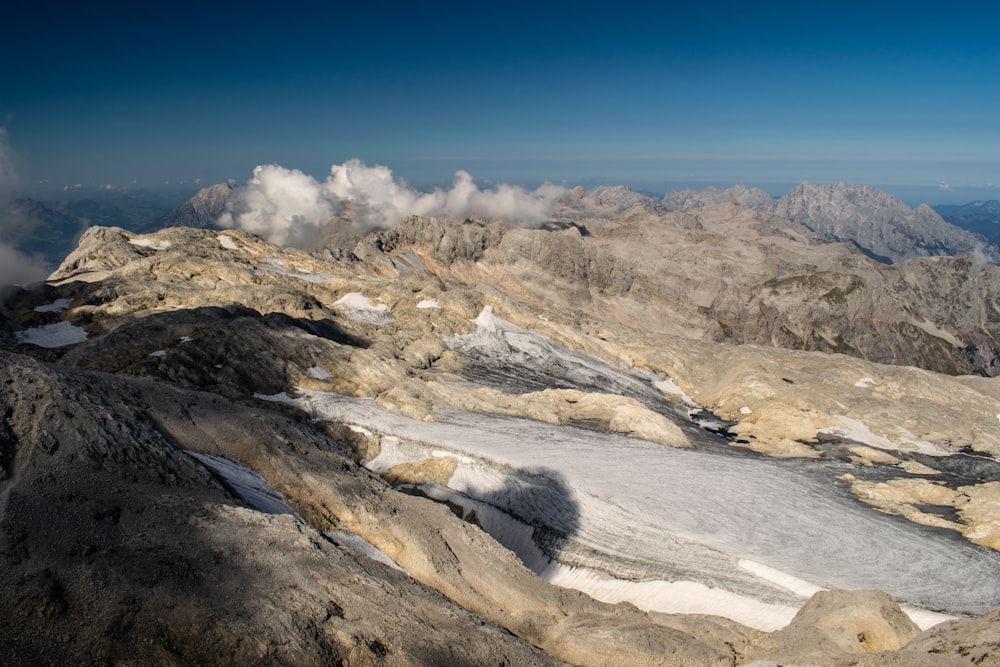 photography of gray crater