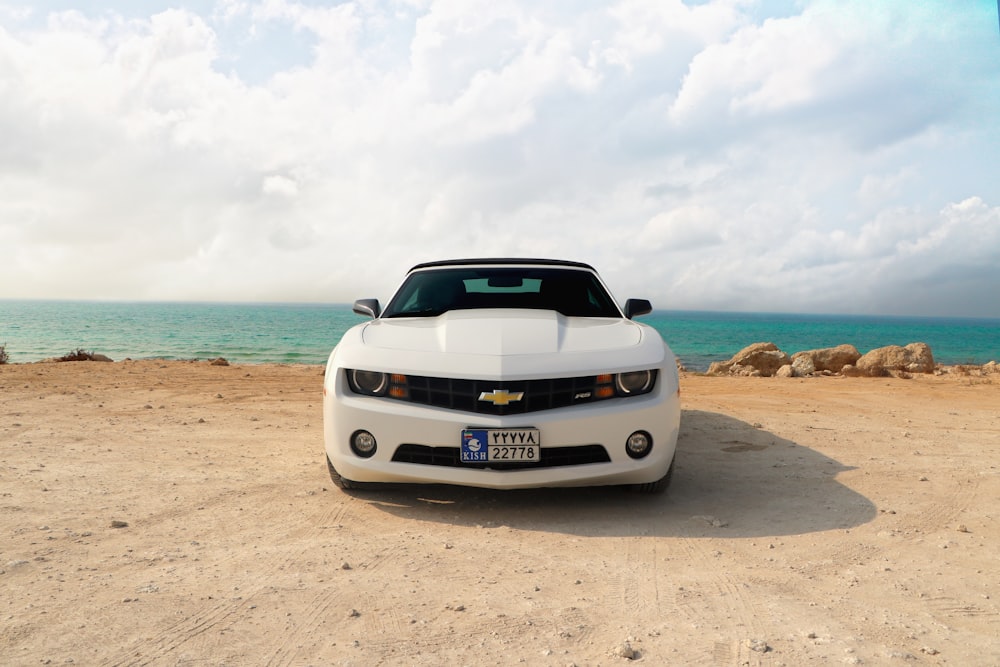 white Chevrolet car