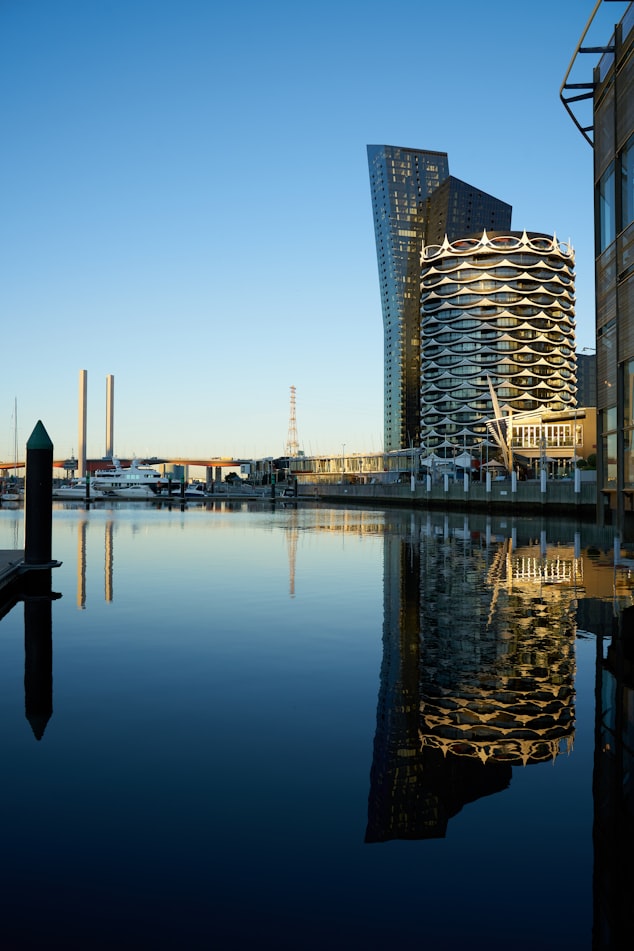 Morning at the Docklands In Melbourne