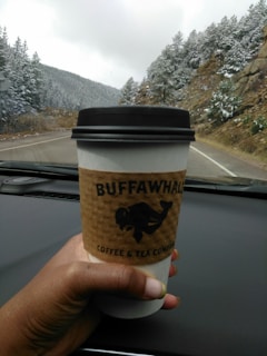 A snapshot of Uday Nath enjoying a coffee break outdoors on the Washington State University campus.