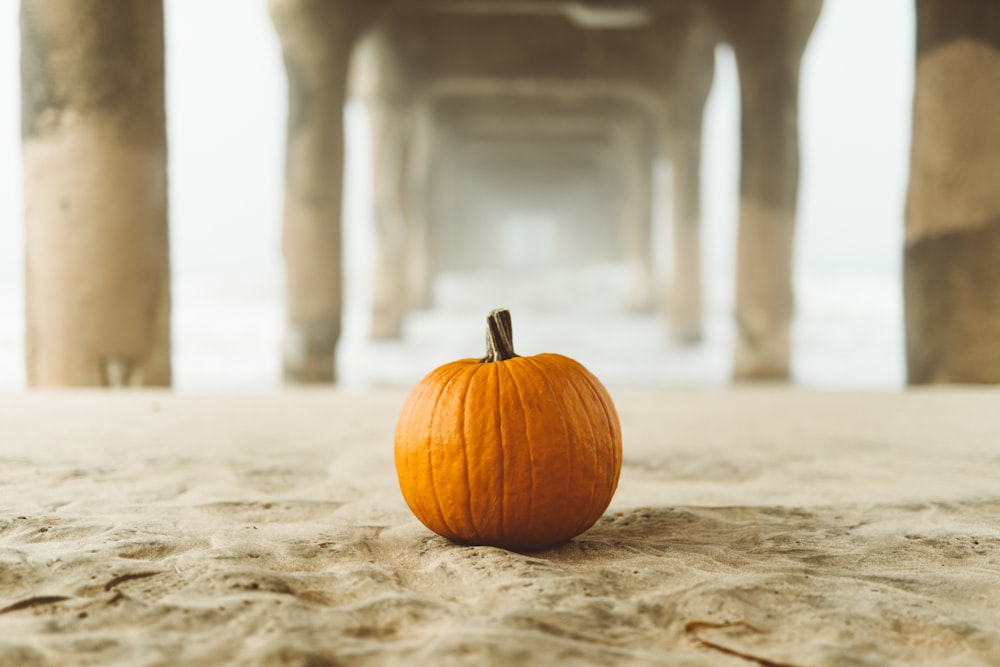 pumpkin on sand