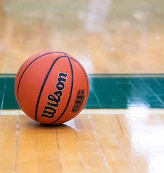 Wilson basketball on floor