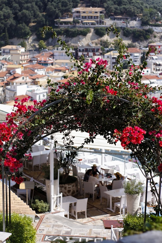 people seated at the table in Parga Greece