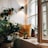 A cozy reading nook with natural light and plants.
