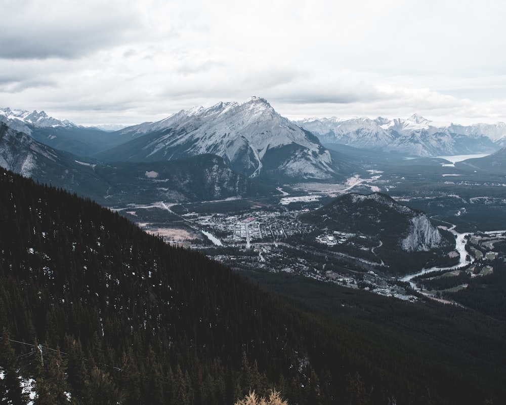 black and white mountain hill during daytime