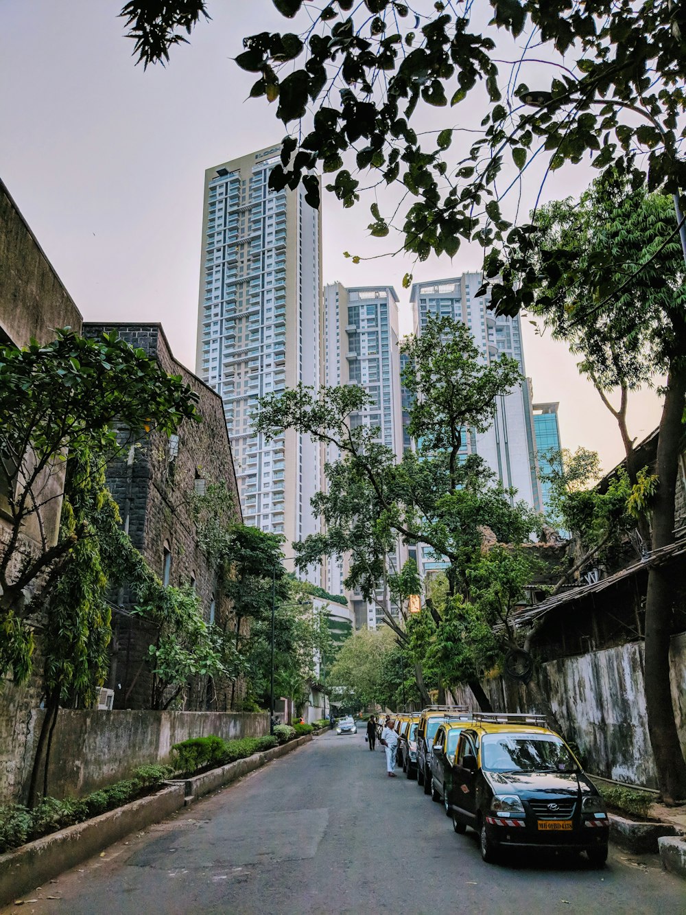 parked vehicles during daytime