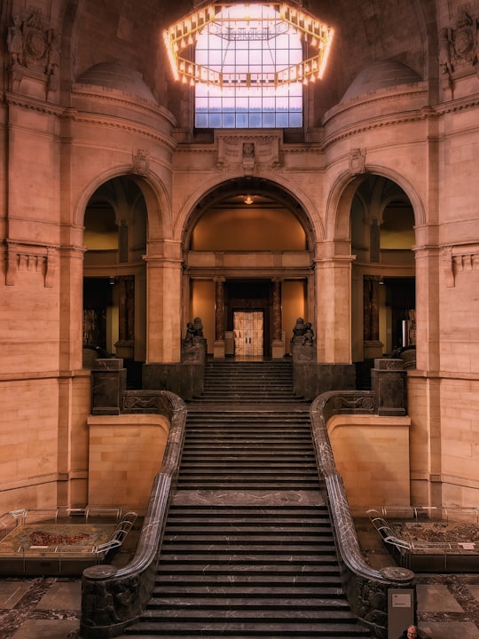 architectural photography brown building in New Town Hall Germany