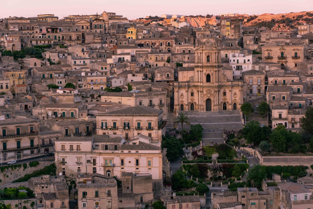 aerial photography of buildings