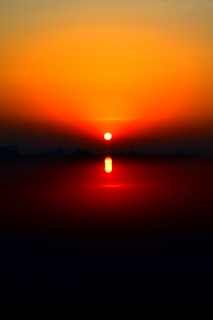 A vibrant sunset reflecting the end of a successful day of learning.