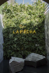 Vertical wall with decorative monocapa impreso in a vibrant urban setting.