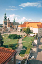 bird's eye view of town