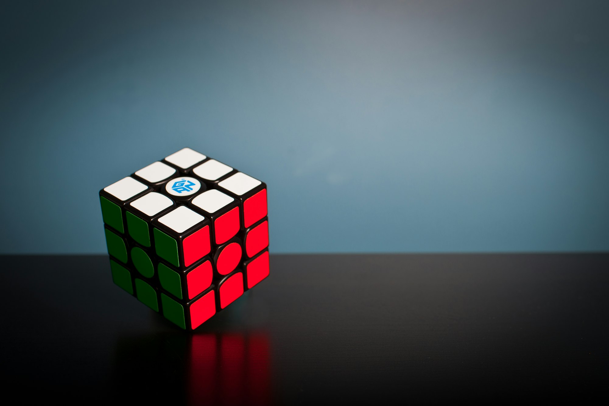 Solved rubik’s cube / gan cube.