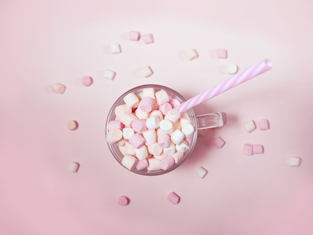 caneca de marshmallows
