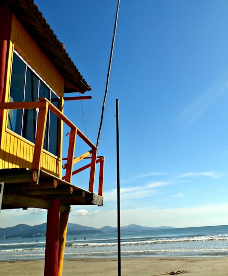A stunning view of The Yellow Beach Villas overlooking the Lingayen Gulf.