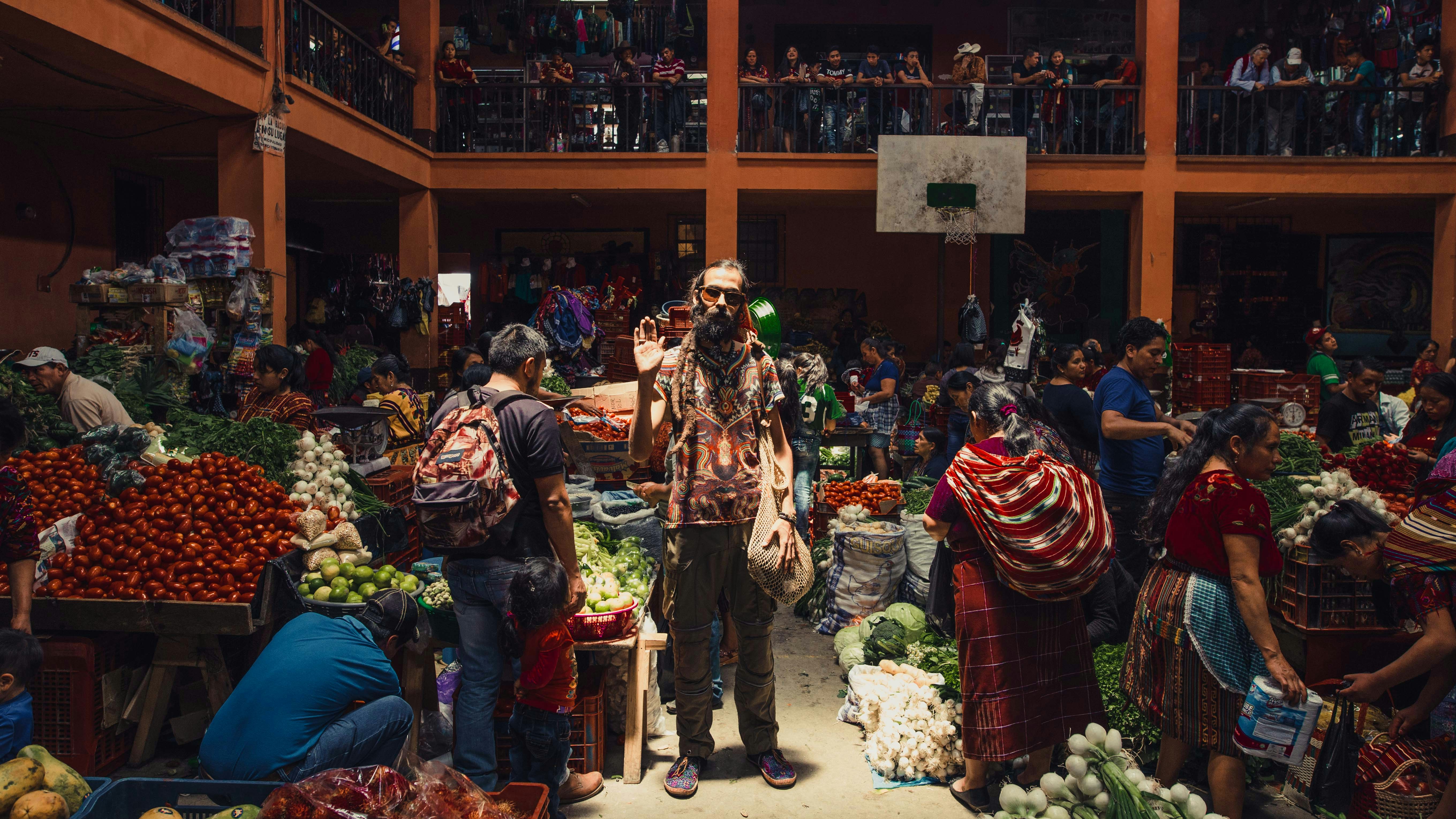 people in market, Instagram - @PerryGrone