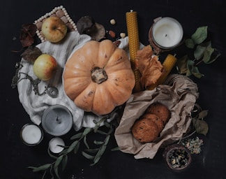 fine art photography,how to photograph autumn stil life; orange pumpkin