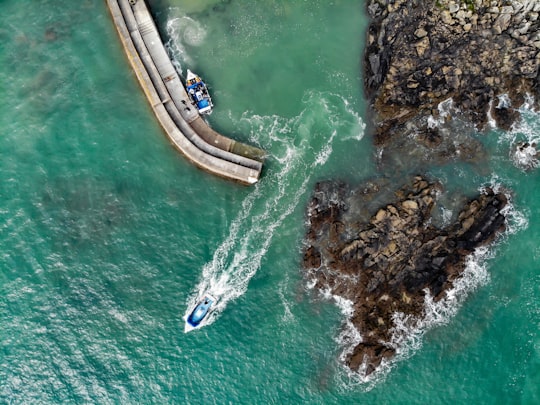 motorboat on body of water in Marazion United Kingdom