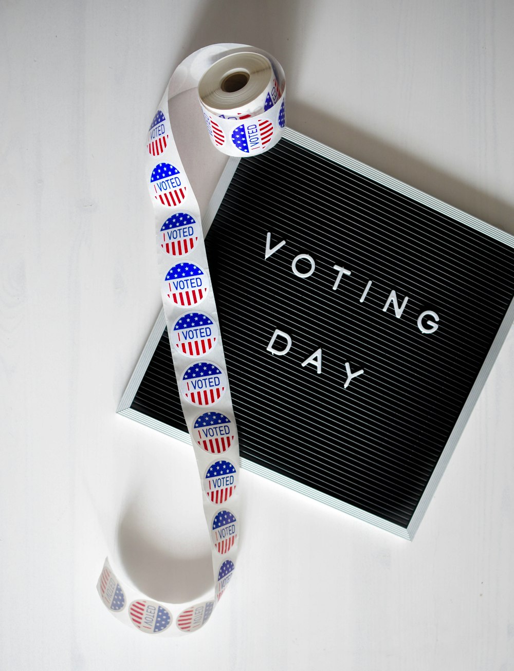 voting day letter board