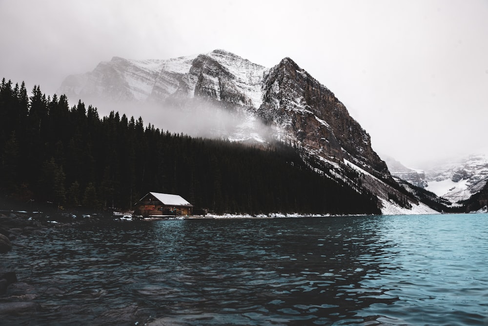 snow covered mountain during daytime