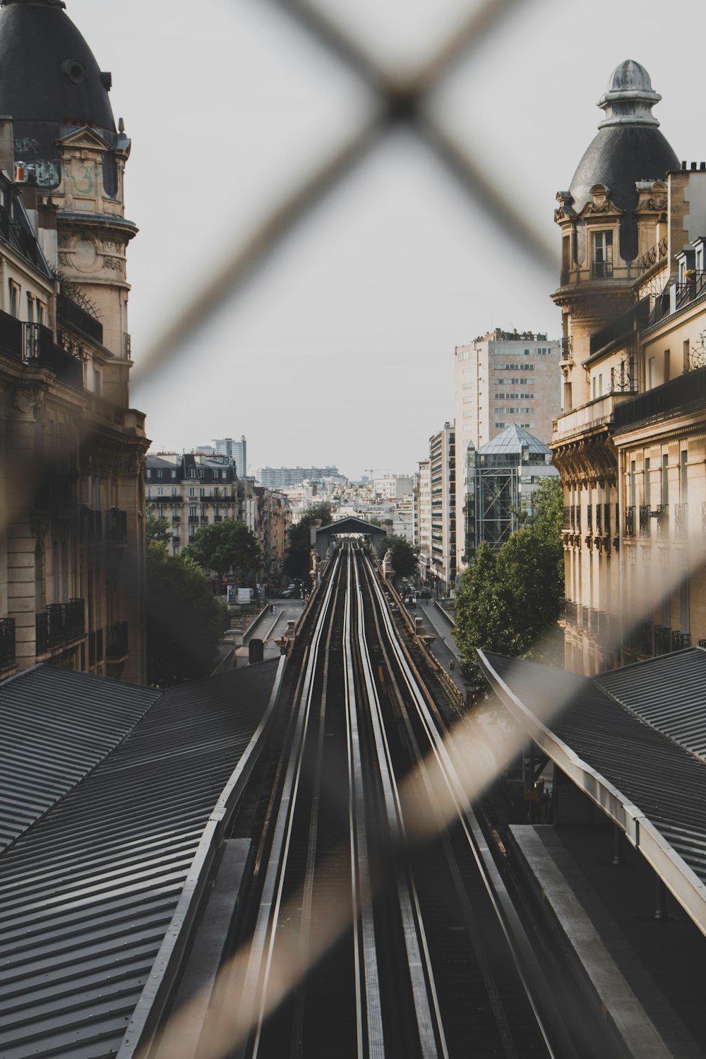 aerial photography of empty streets