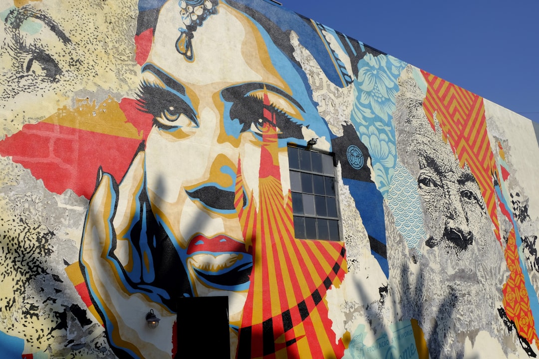 wall mural, Artwork by Shepard Fairey & Vhils