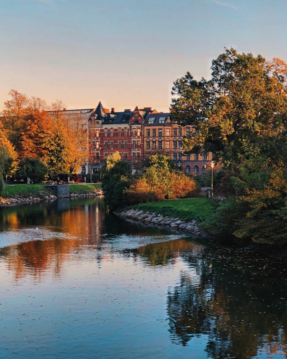 river near buildings during daytime