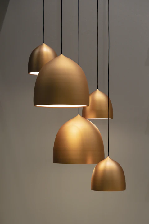 Brass wall light