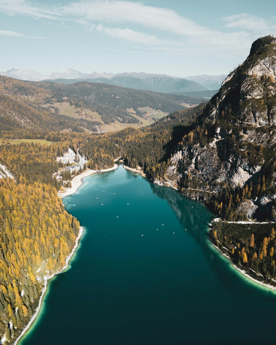 aerial photography of body of water