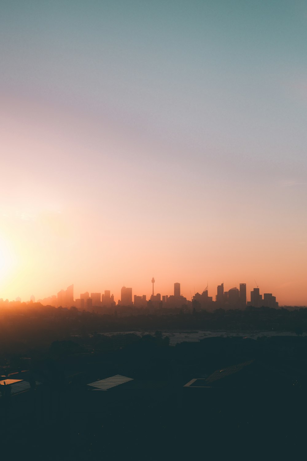 high rise buildings during golden hour