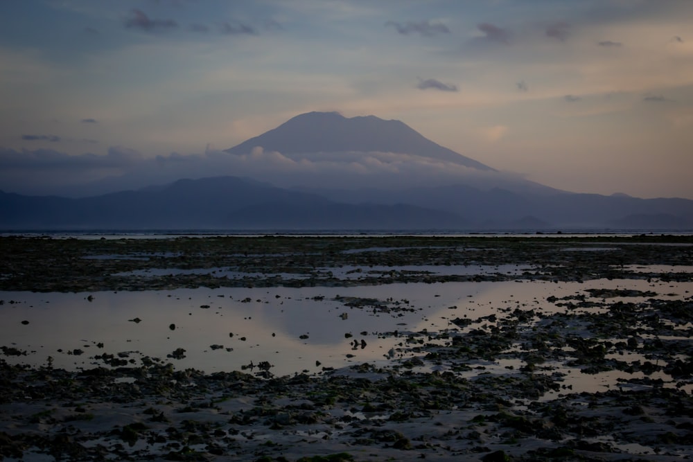 white cloud covering mountain