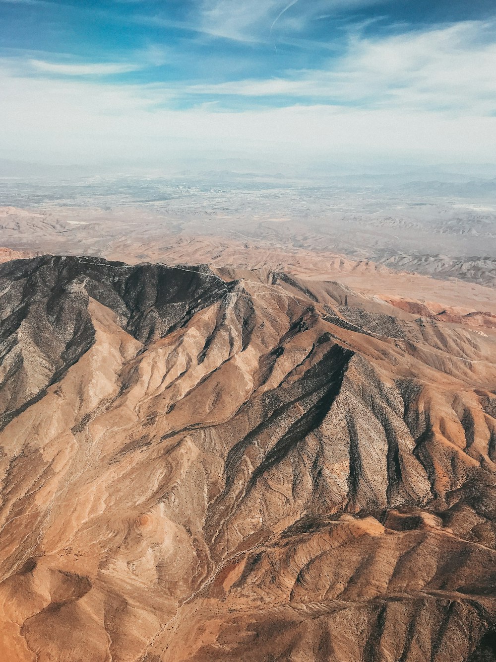 Vue aérienne des montagnes Rocheuses