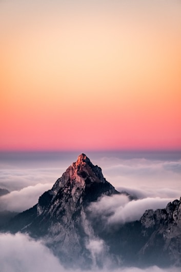 aerial view of mountain