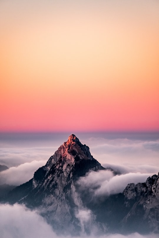 aerial view of mountain in Fronalpstock Switzerland