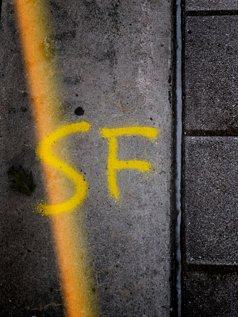SF paint concrete pavement