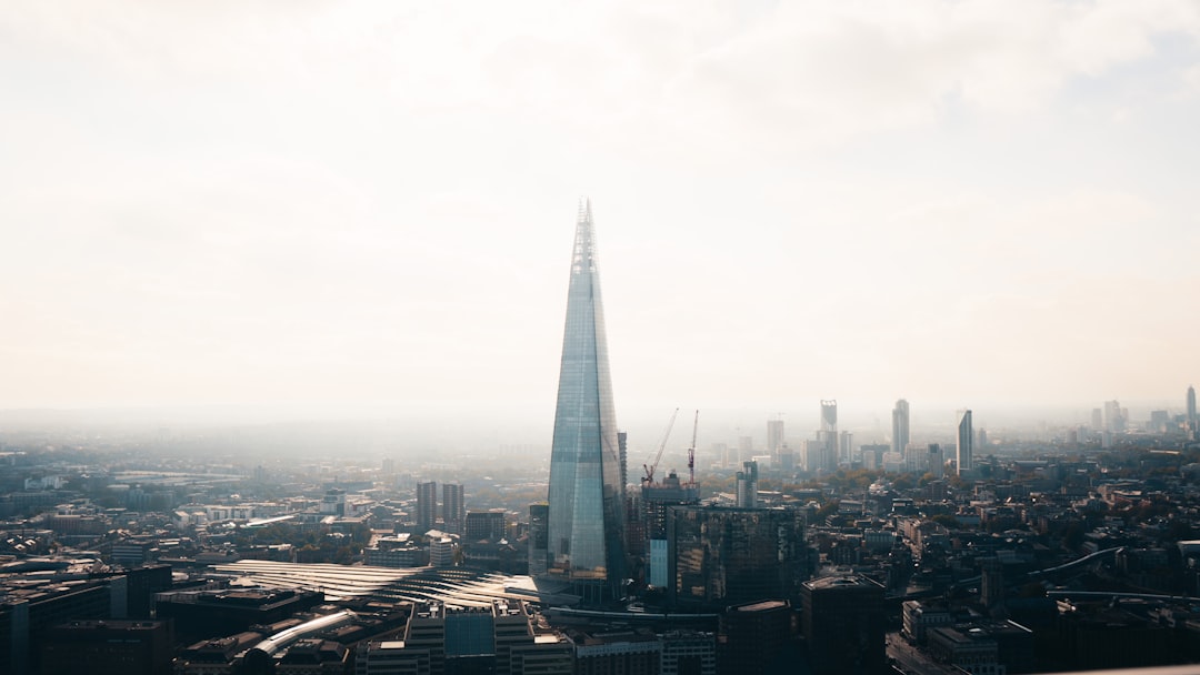 aerial view of buildings, The Shard London