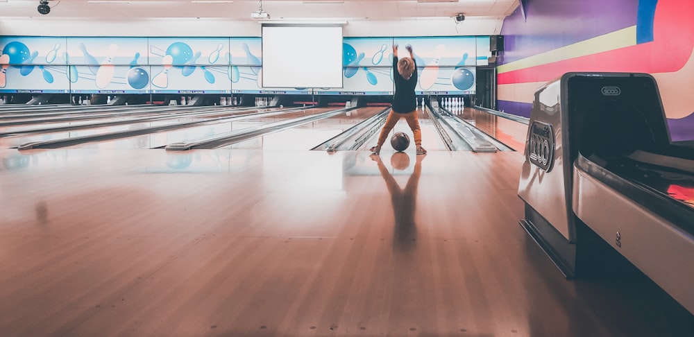 person playing bowling