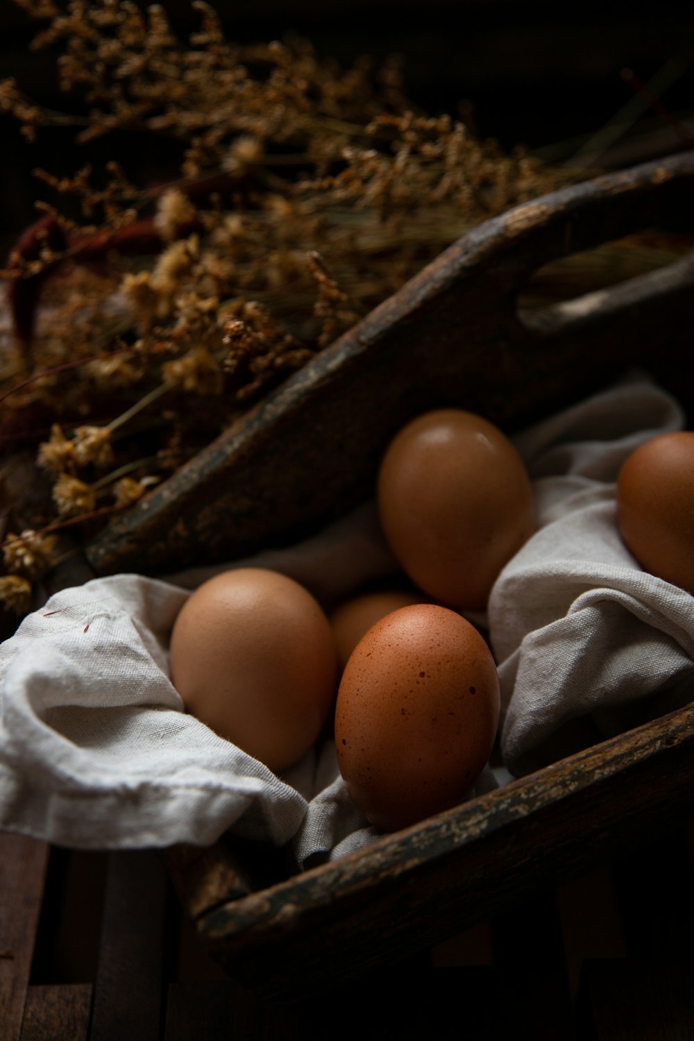 brown eggs