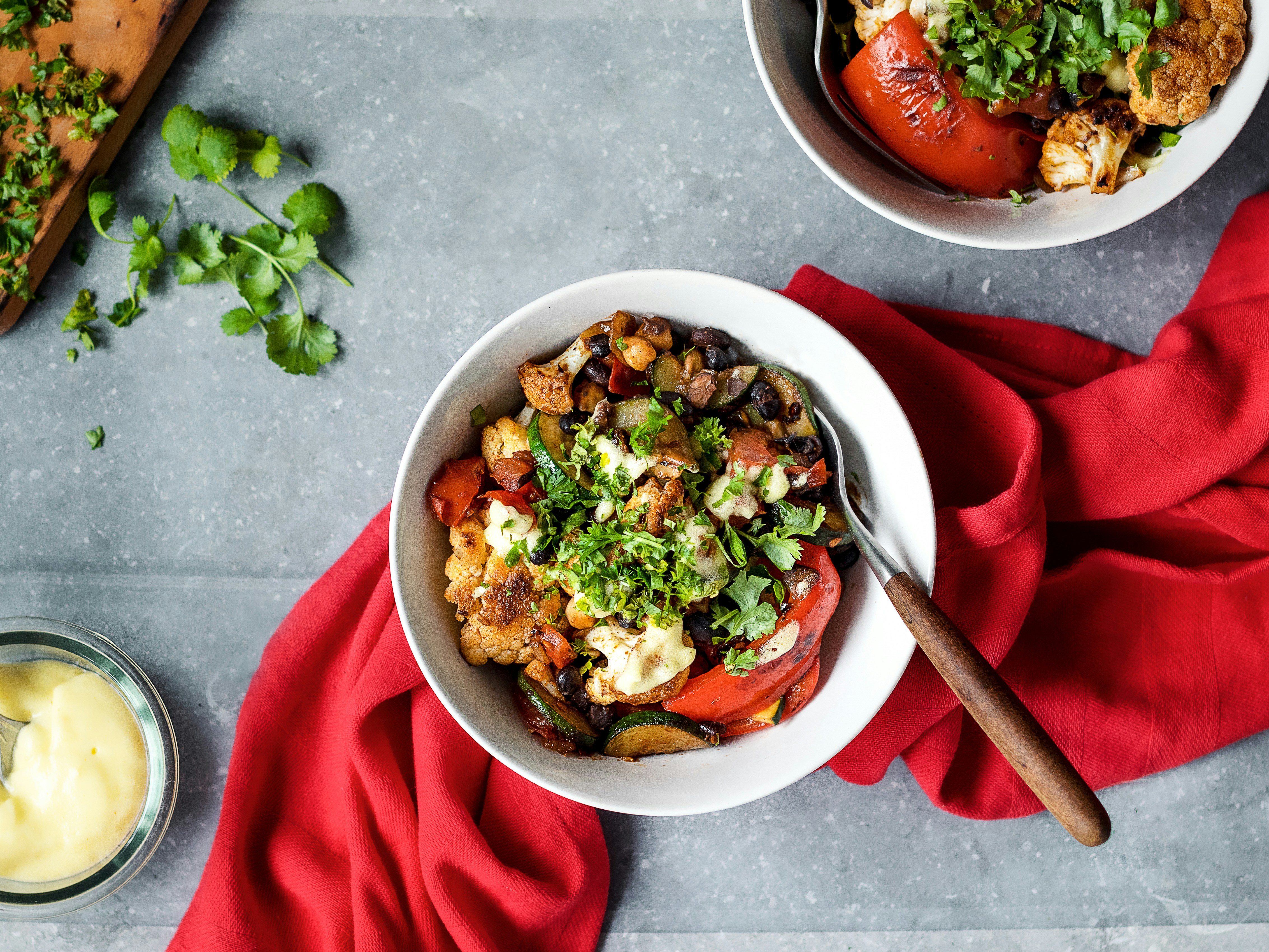 cooked food in white bowl