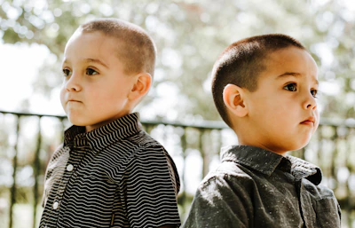 two boys standing