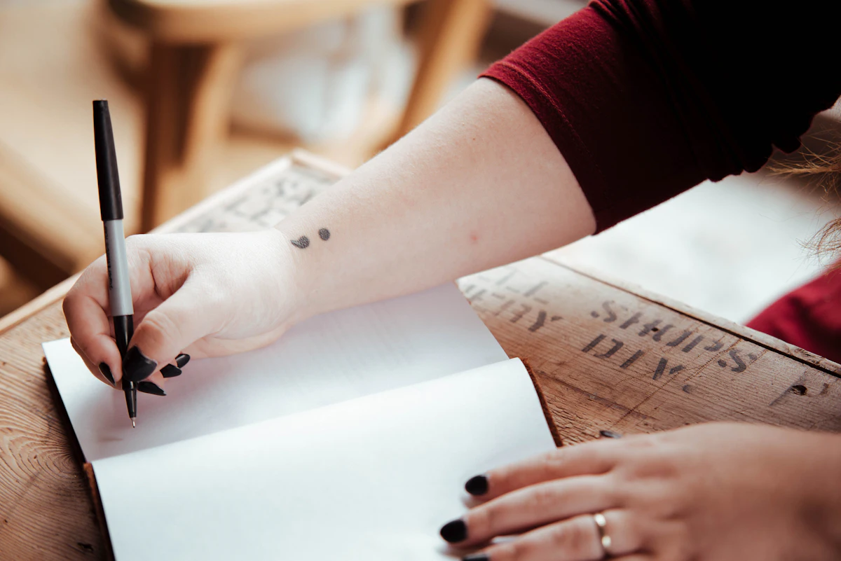 Writing in an open journal
