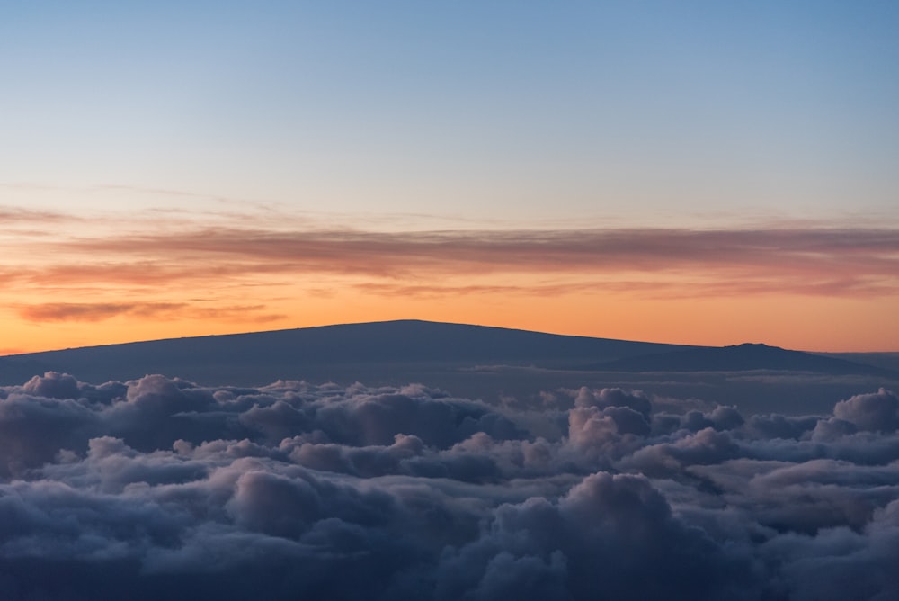 high-angle photography of clouds