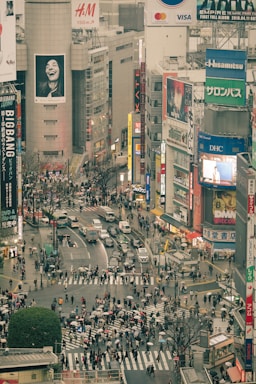 street photography,how to photograph tokyo is a crazy place. got the chance to spend a few weeks here earlier this year and of course had to visit the crossing.; aerial photography of shibuya crossing