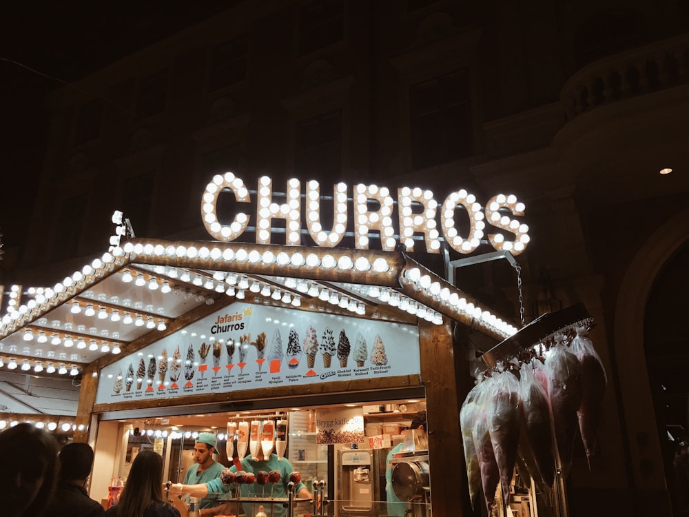 Churros LED signage