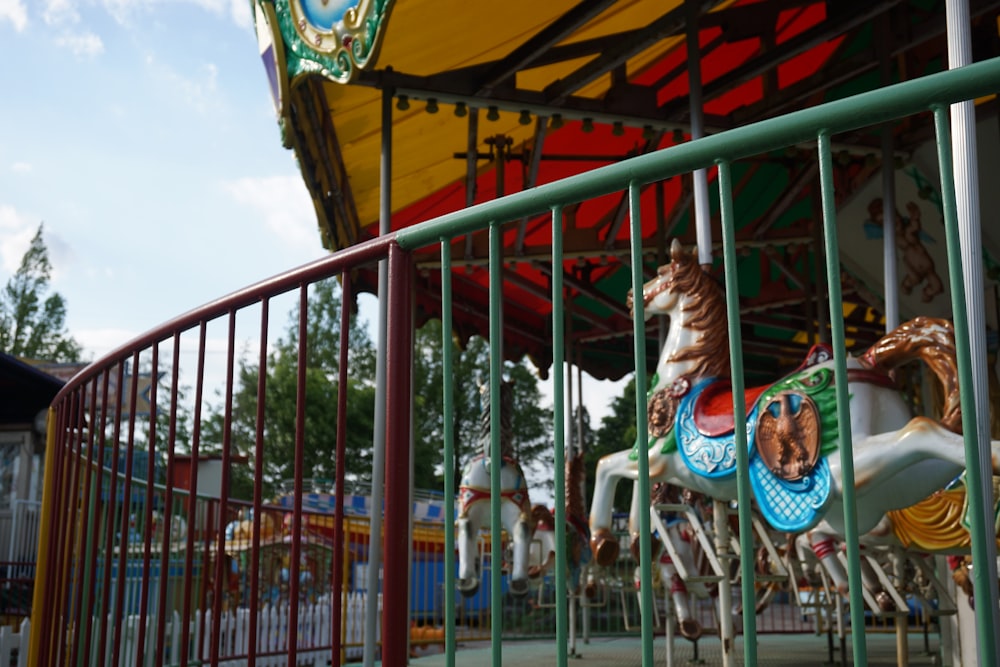 view of carousel at amusement park