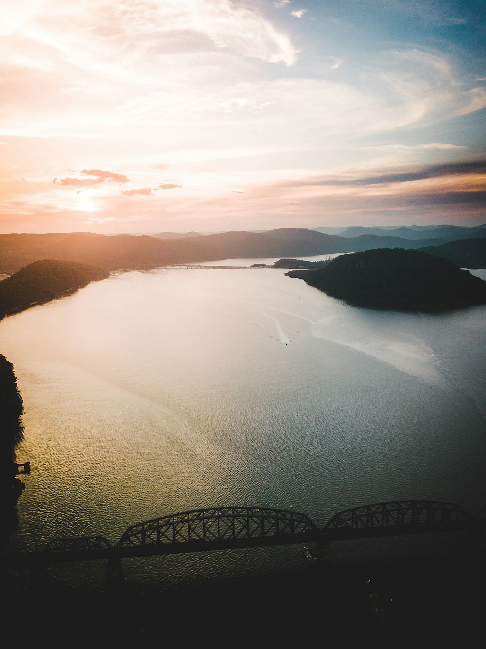 aerial photography of islands