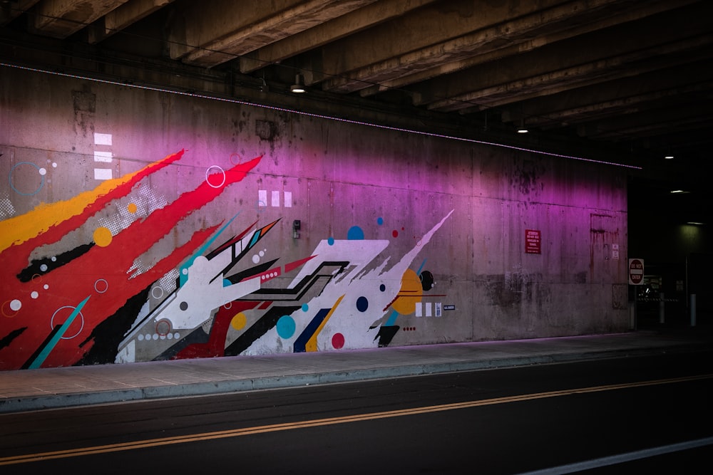 wall with painting during daytime