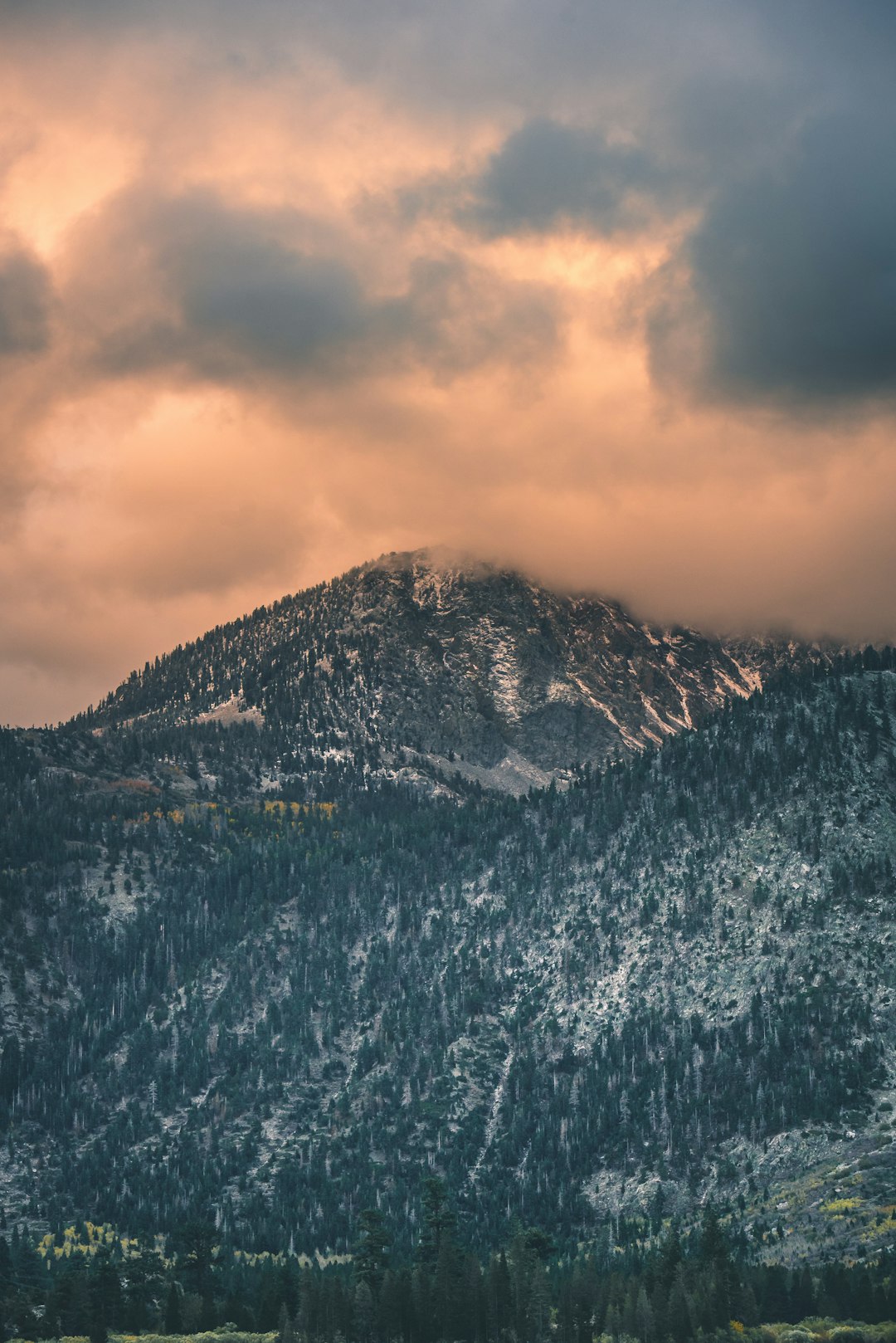 photograph of mountain ranges