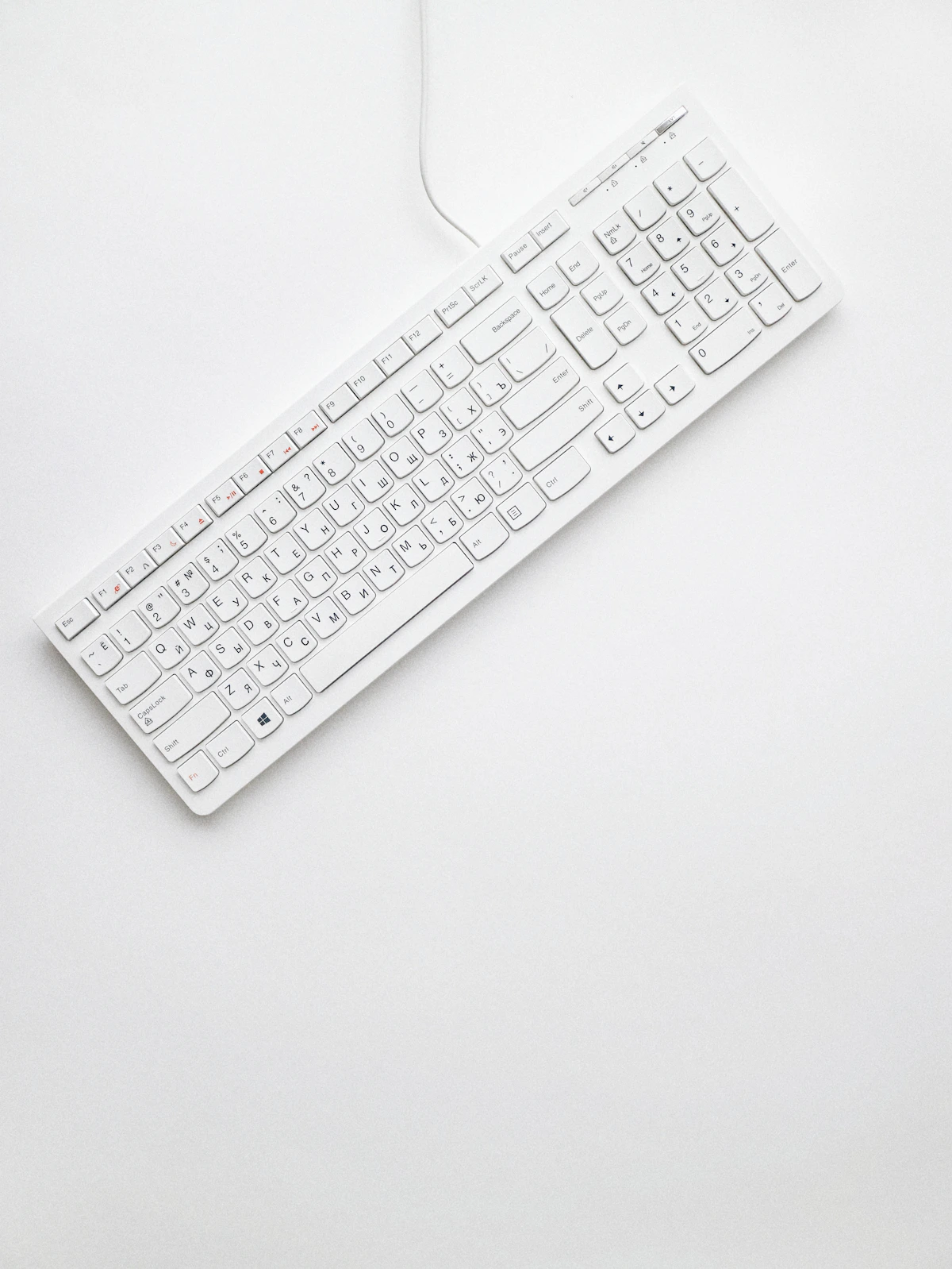 Real mechanical gaming keyboard on a gaming desk